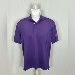 Peter Millar Men's Purple Short-Sleeve Polo